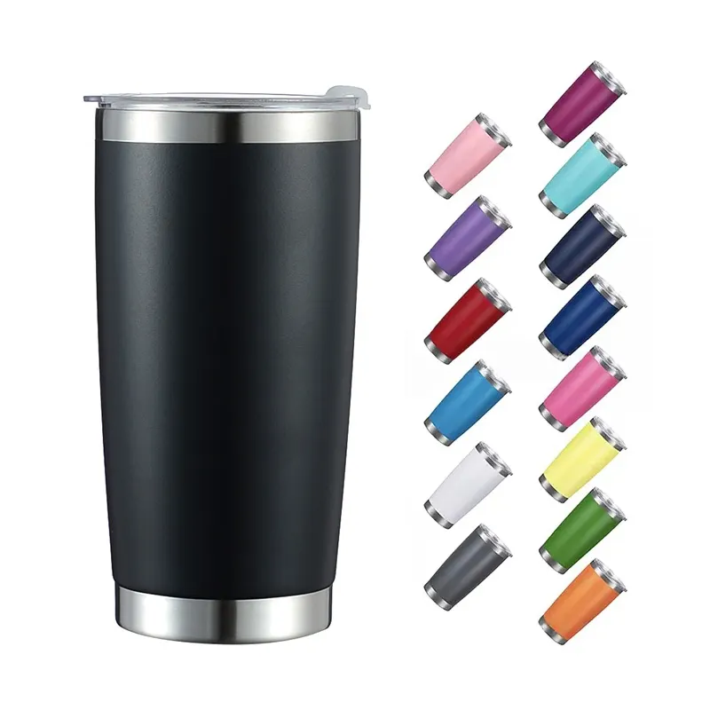 China Custom Double Wall Stainless Steel cup 20oz Travel Mug Insulated  Coffee Tumbler with BPA Free Spill-proof Lid manufacturers and suppliers |  SUNSUM