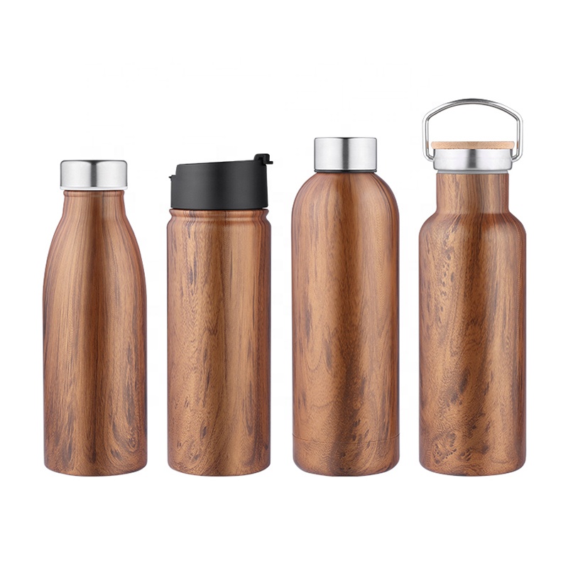 China Double wall vacuum insulated wide mouth steel water bottle ...